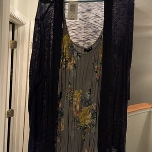 Blue light weight cardigan